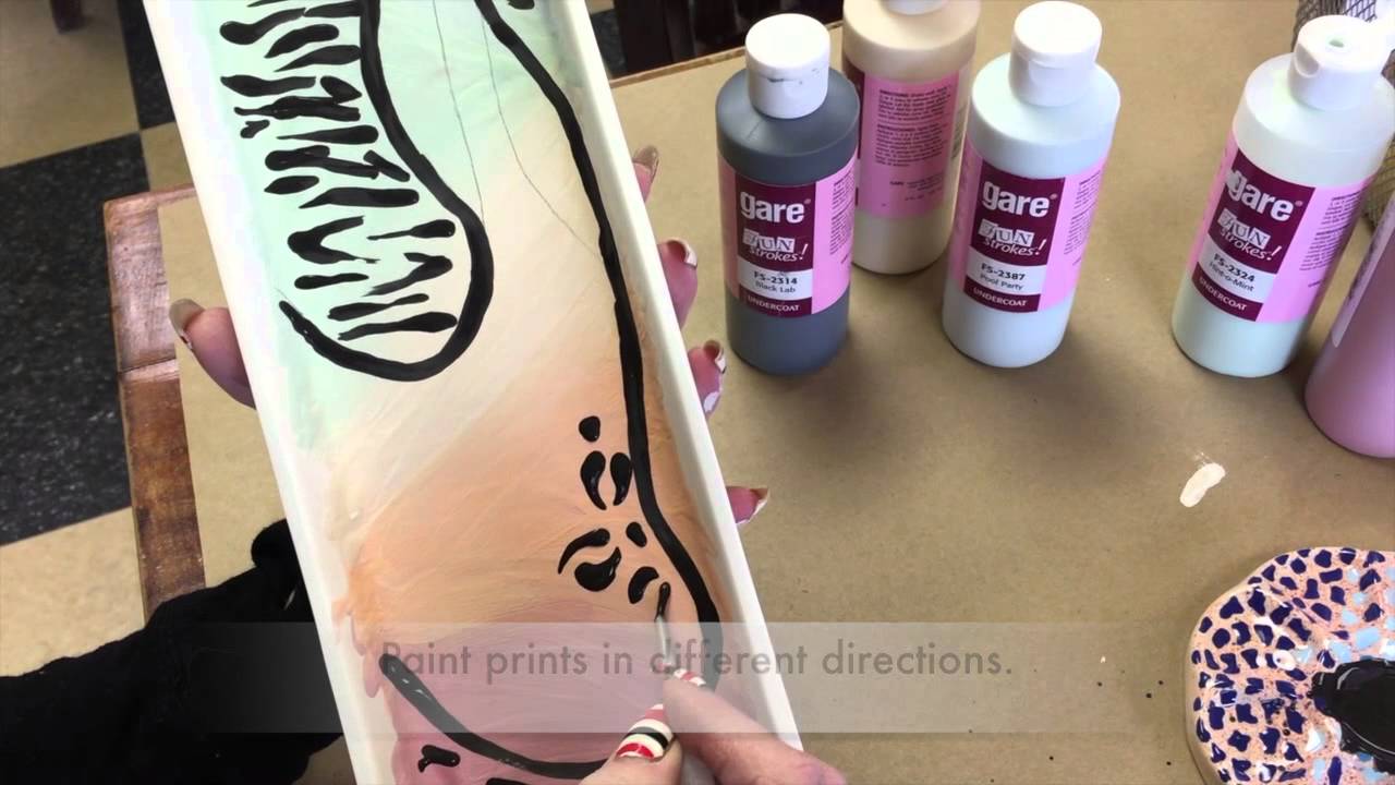 Pottery Painting 101: Splattering Technique