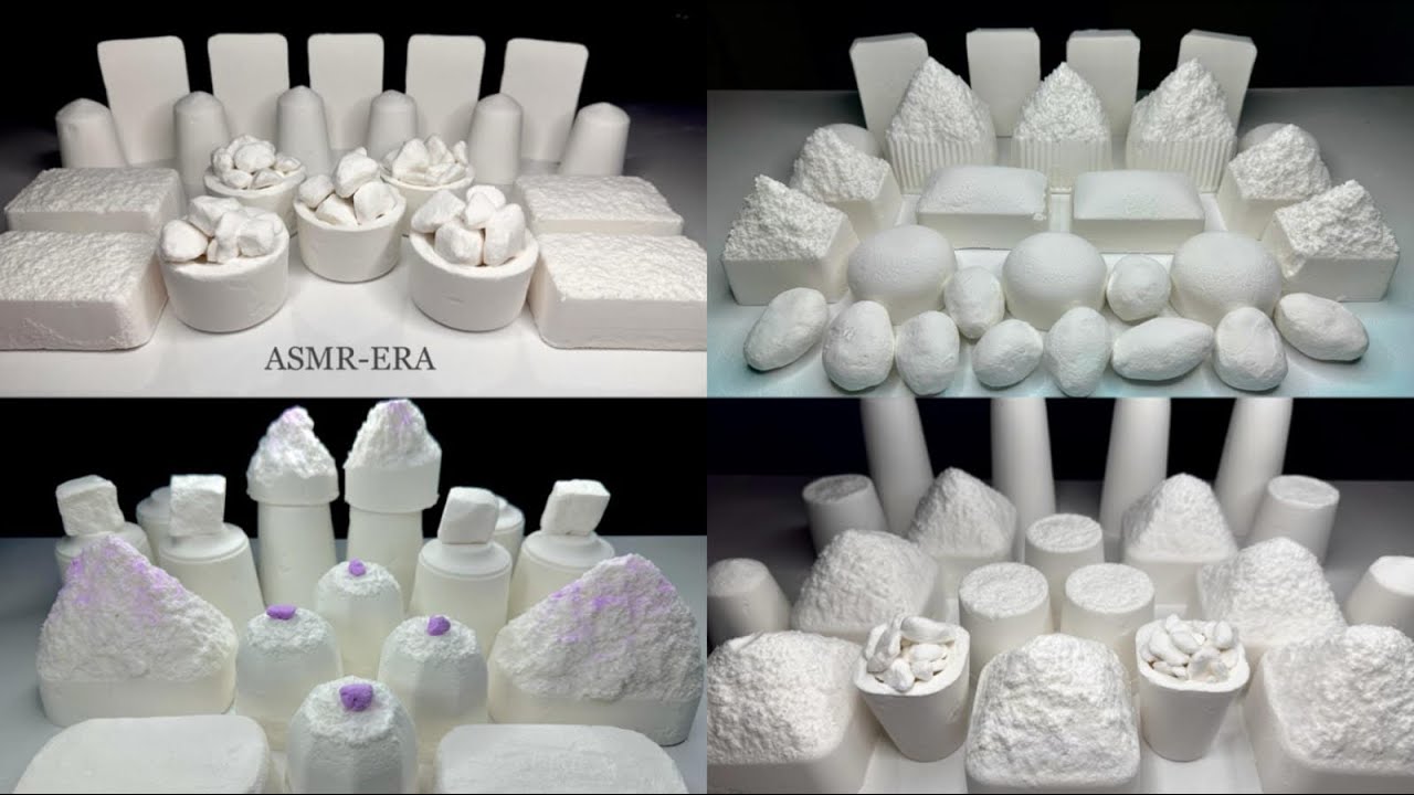 Asmr baking soda - 13 videos in one / 1 hour / sleep aid