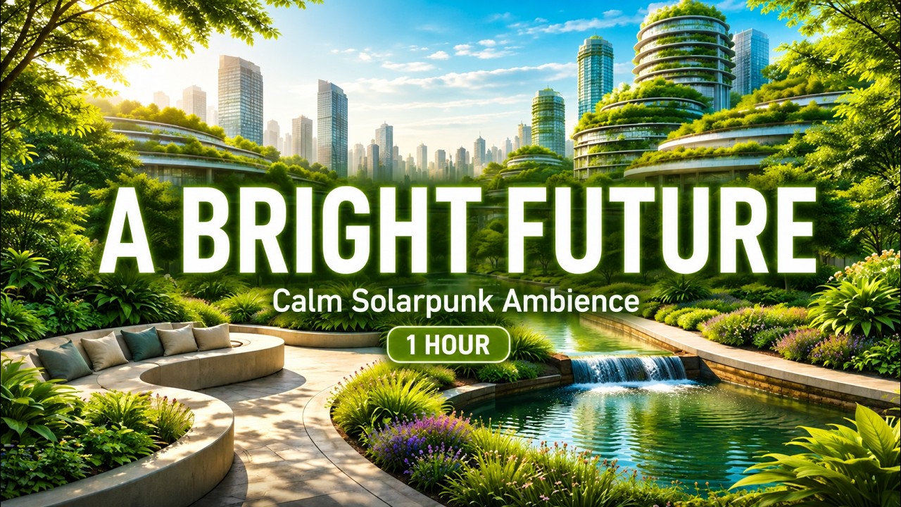 A Bright Future | Calm Solarpunk Ambience for Deep Focus