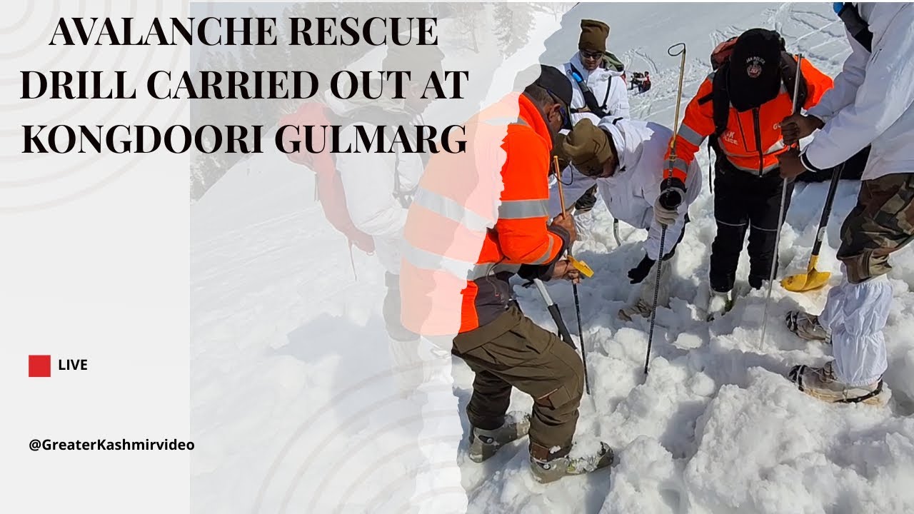 Avalanche Rescue Drill Carried Out at Kongdoori Gulmarg