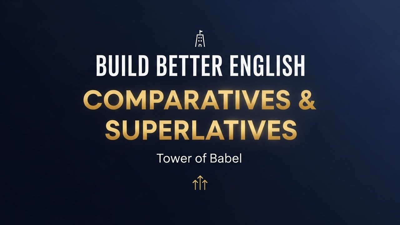Learn Comparatives & Superlatives with the Bible | Tower of Babel English Lesson (part 1)