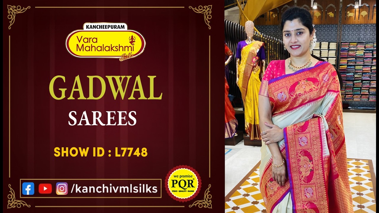 Gadwal Sarees Collection | WhatsApp Number 89 0001 0002 | Kancheepuram Varamahalakshmi Silks LIVE