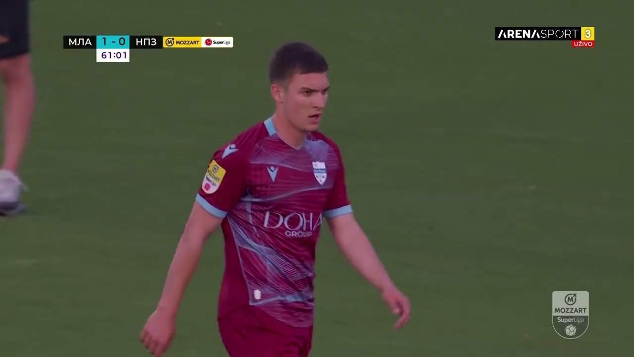 MOZZART BET SUPERLIGA SRBIJE (plej-of, 3.kolo): Mladost L. - Novi Pazar 1:1 / 28.04.2025.