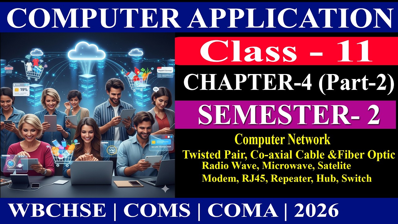 Computer Network | Part 2 | Class 11 WBCHSE | Sem 2 | Computer Application | Computer Science
