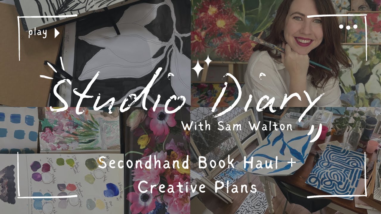 Secondhand Book Haul + Creative Plans | Artist Studio Diary 