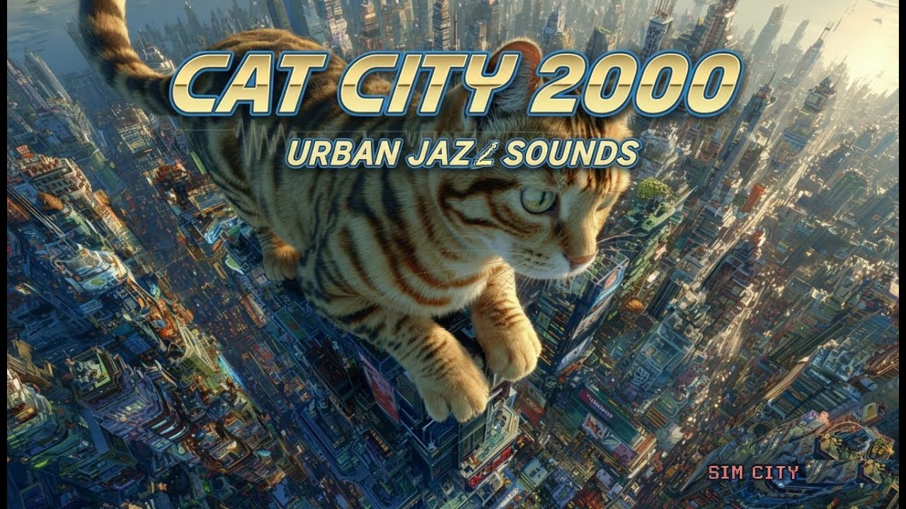 'CAT CITY 2000' Urban Jazz for Studying, Coding, and Working 🏙️🐾