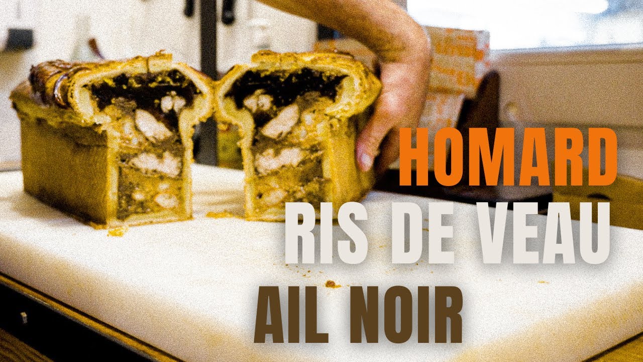 Confection & Ouverture du Pâté-Croûte (Homard, Ris de veau, Ail noir)