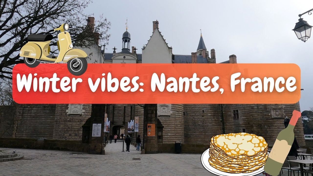 Nantes walking tour【4K】- FRANCE  travel vlog - Part 1