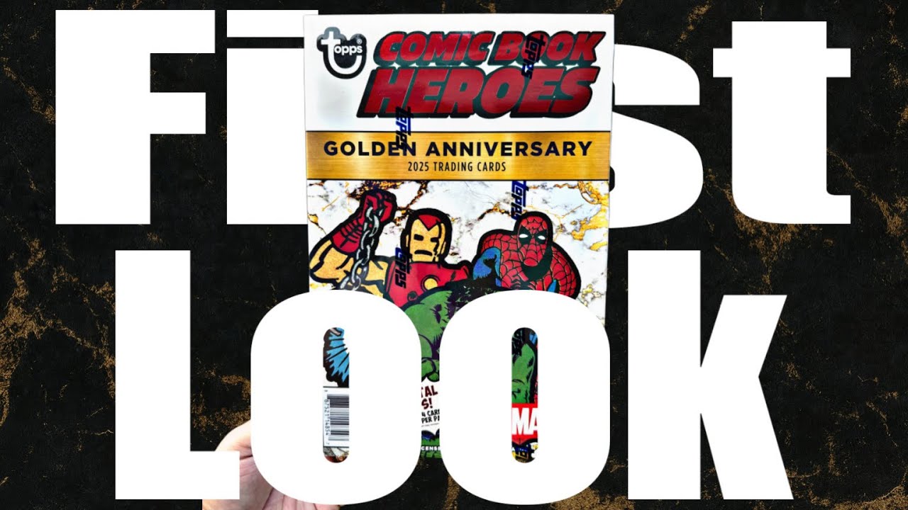 First Look Unboxing | Topps Comic Book Heroes 1975 Golden Anniversary 2025 Trading Cards