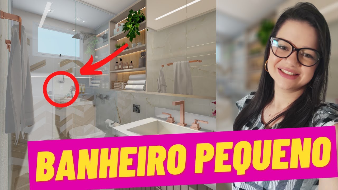 PROJETO DE BANHEIRO PEQUENO