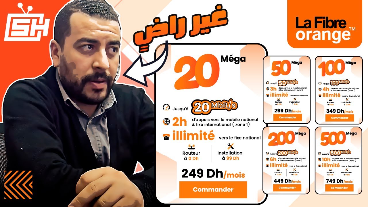 Hicham SABER هشام صابر | Fibre Optique : Orange عرض 2025 : الألياف البصرية : أورنچ
