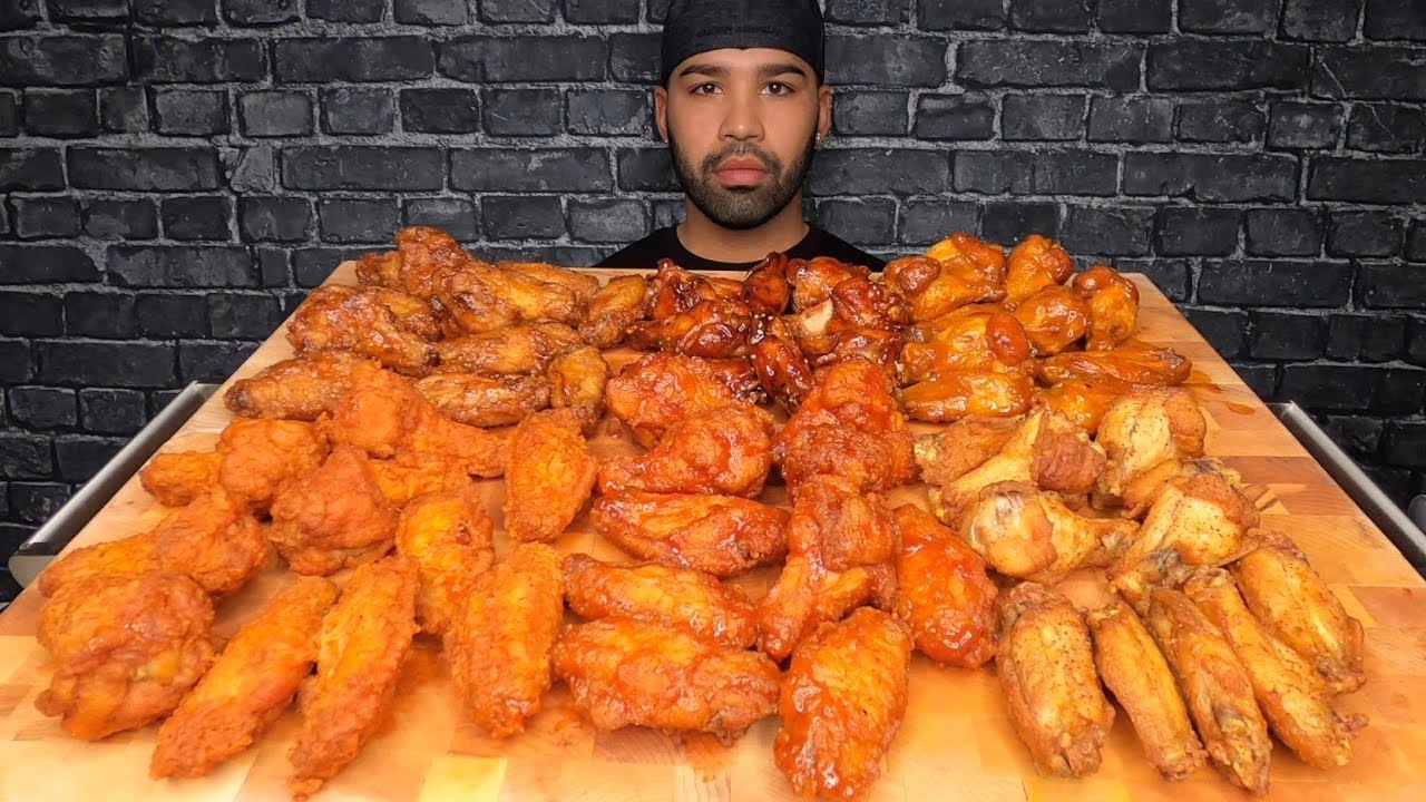 (ASMR) WING SNOB MUKBANG