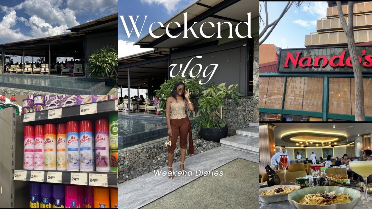 FIRST YOUTUBE VIDEO :Weekend Diaries 💕 |mini vlog🇿🇦