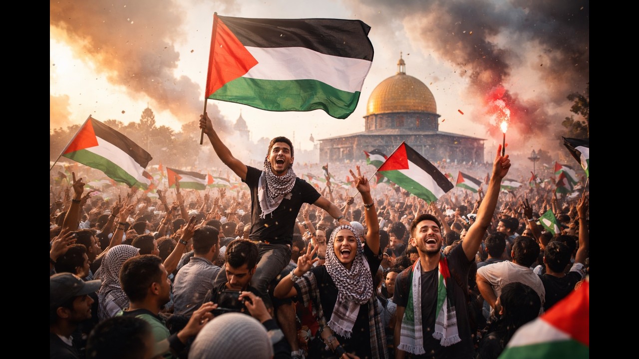 বোমার শব্দ কাঁপায় আকাশ (VICTORY OF PALESTINE)