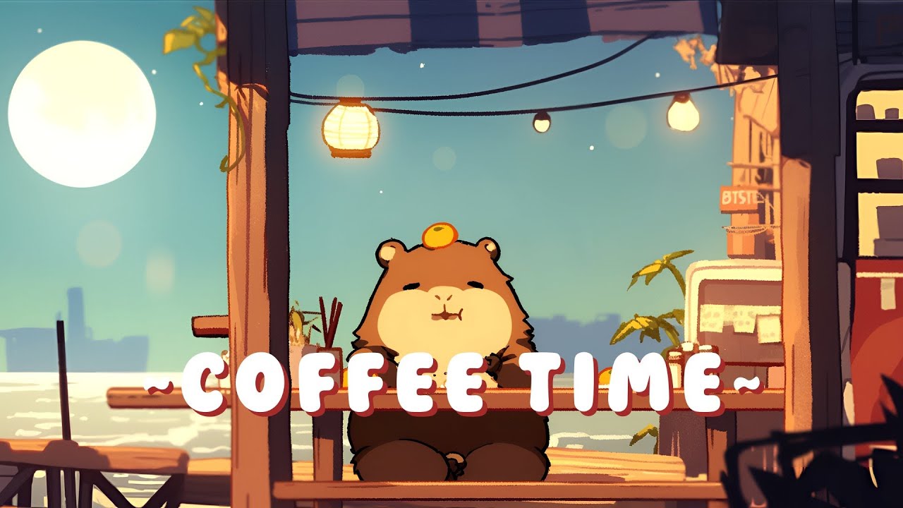 [60 Minutes] Capybara Study Beats - Relaxing Beats to Study/Sleep/Chill ~ Tranquil Mood ~ 🦫 ✨ 🌙