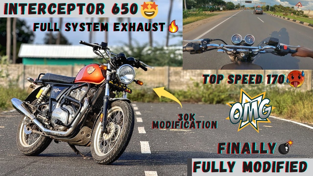 Finally Interceptor 650 Vangitom🔥😏/Full System Exhaust🥵/Mad Power🤯/Pocket Rocket🚀/@Track_Twister