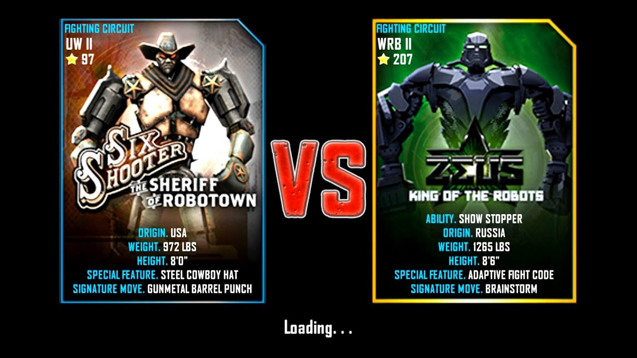 Real Steel WRB Six Shooter  VS Zeus (champion) King Of The Robots NEW UPDATE (Живая Сталь)