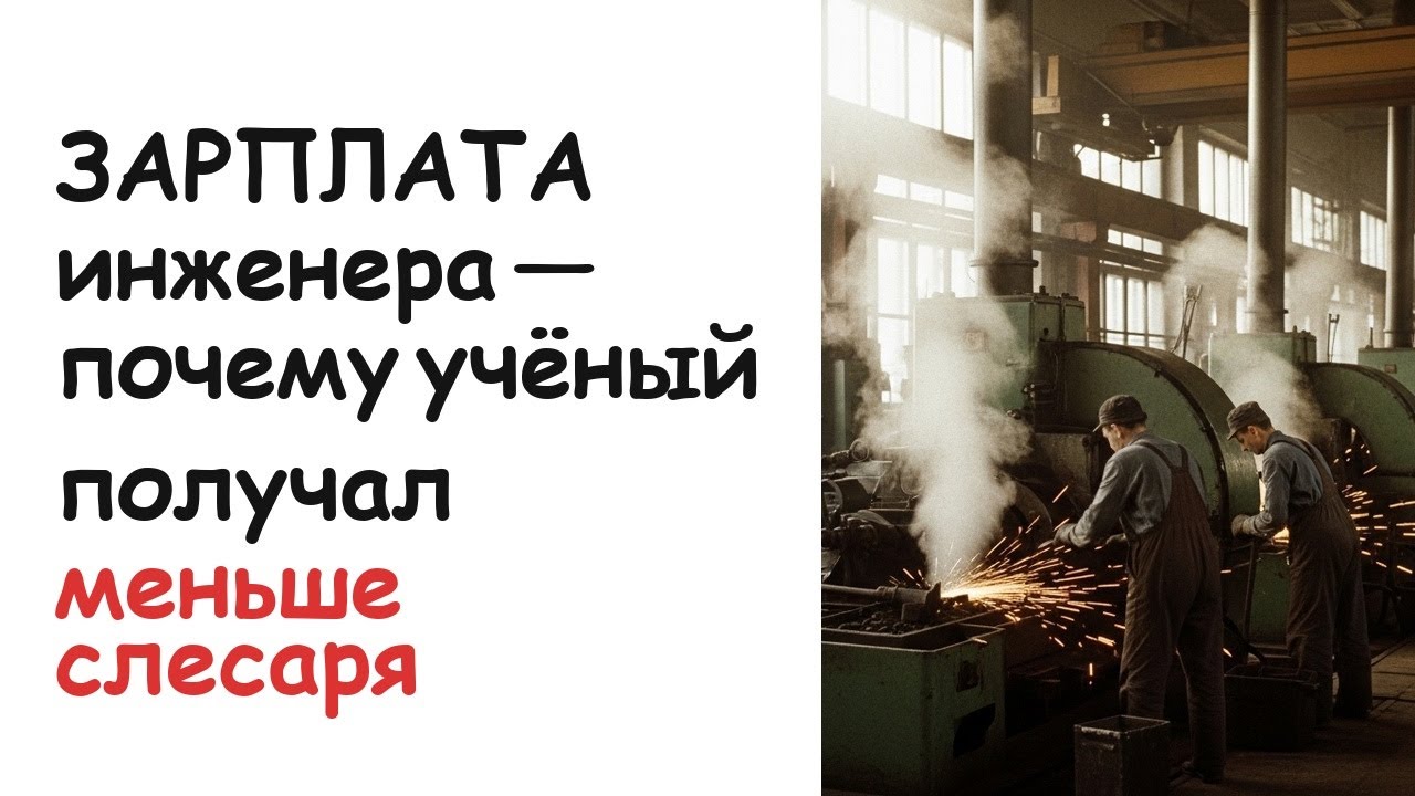 Почему в СССР учёный получал меньше слесаря? Шокирующие зарплаты советских времён