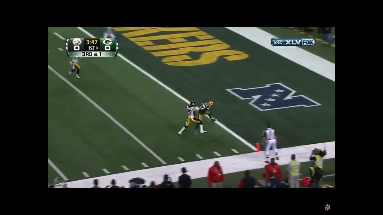 Super Bowl XLV Jordy Nelson Touchdown Catch