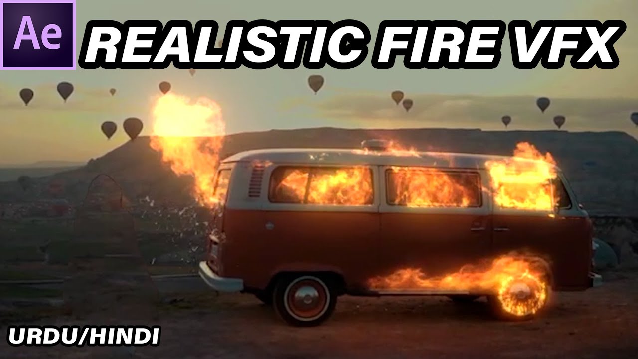 Realistic fire tutorial in after effects- 2021 (Urdu-Hindi)
