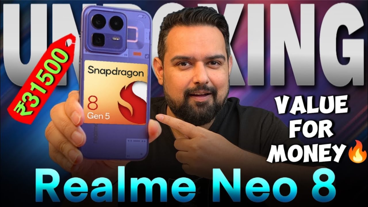 REALME NEO 8 UNBOXING|| SNAPDRAGON 8 GEN 5🔥🔥 || 165Hz Refresh Rate🔥|| ₹31,500🔥