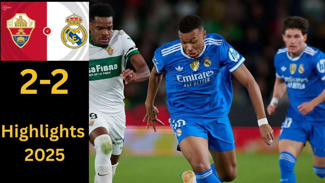 Watch Real Madrid Vs Elche, All goals and Highlights, Real Madrid latest match,