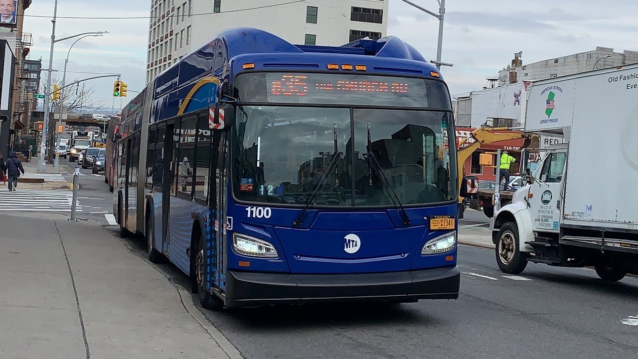 Mother Gaston Blvd Bound 2018 New Flyer XN60 Xcelsior 1100 B35 LTD Bus From 4th Av To East 18th St