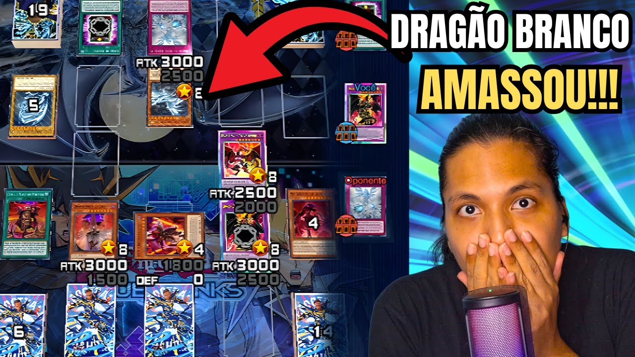 QUE HUMILHAÇÃO! DRAGÃO BRANCO AMASSOU O DRAGOON DESPIA!!! - Aposentado joga 18 (Duel Links)