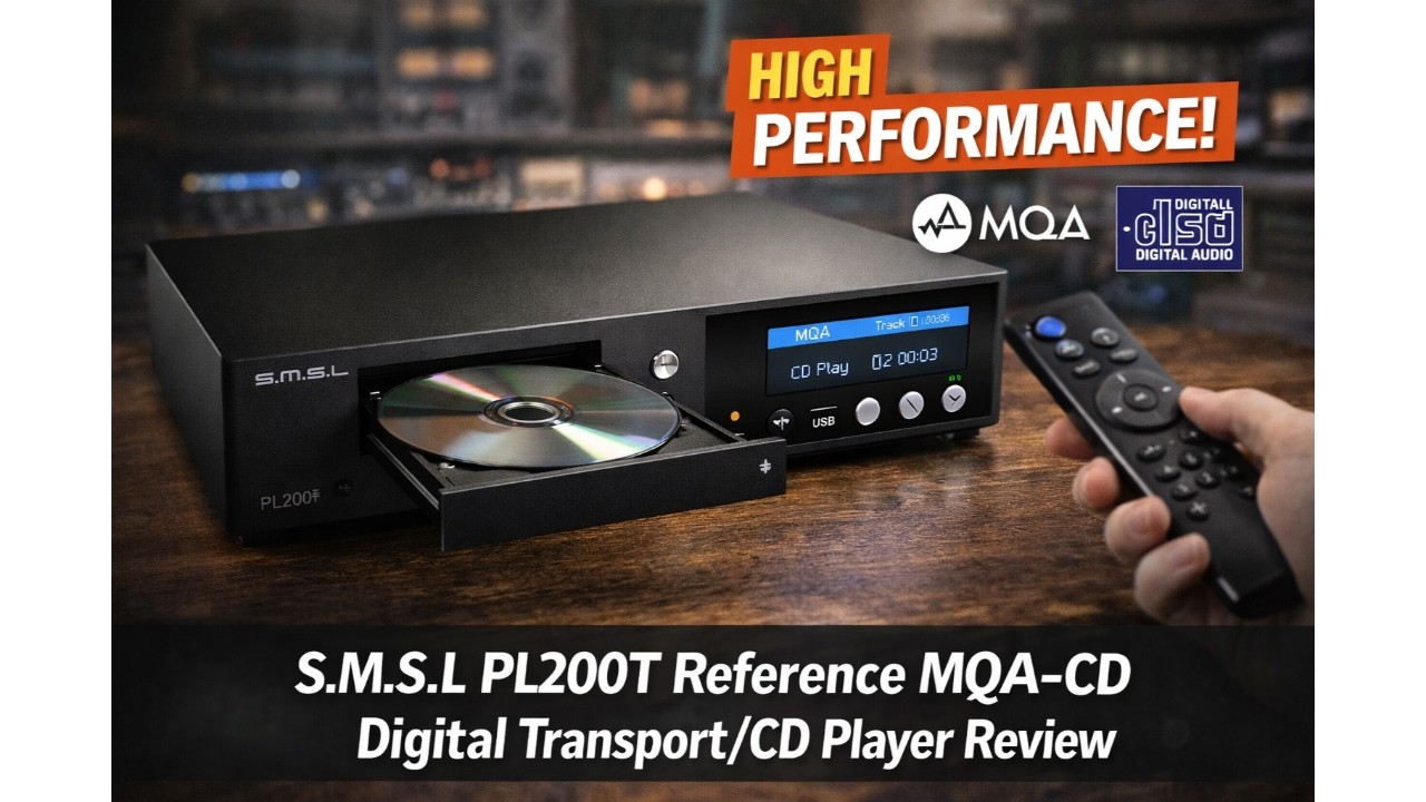 💿 S.M.S.L PL200T Reference MQA-CD Digital Transport/CD Player Review 🎶