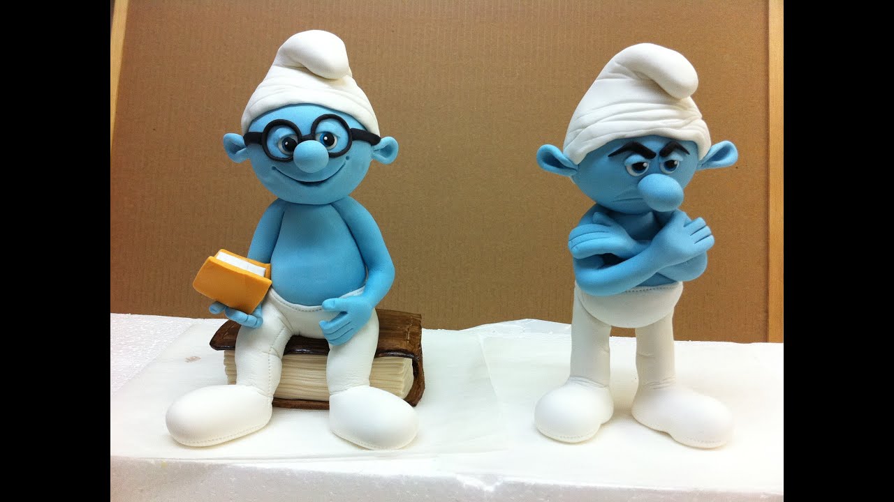 sugar paste smurf