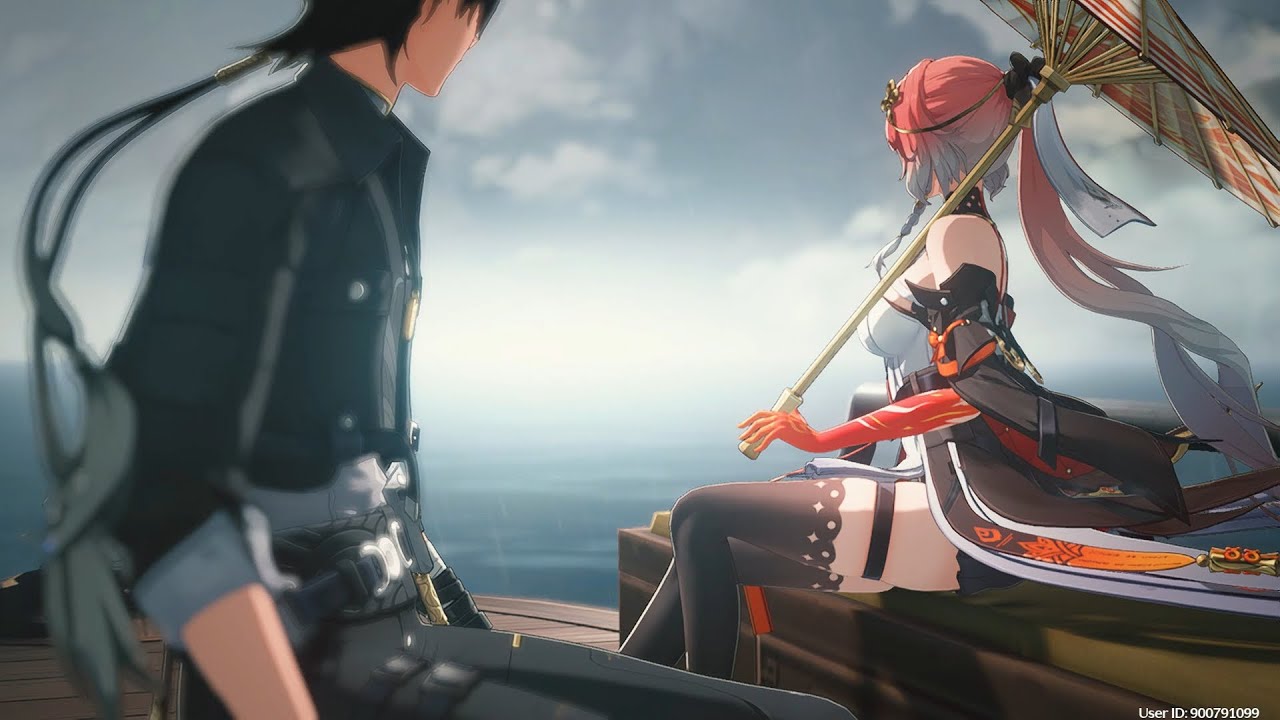 Changli and Rover Going to  Mt. Firmament Cutscene | Wuthering Waves