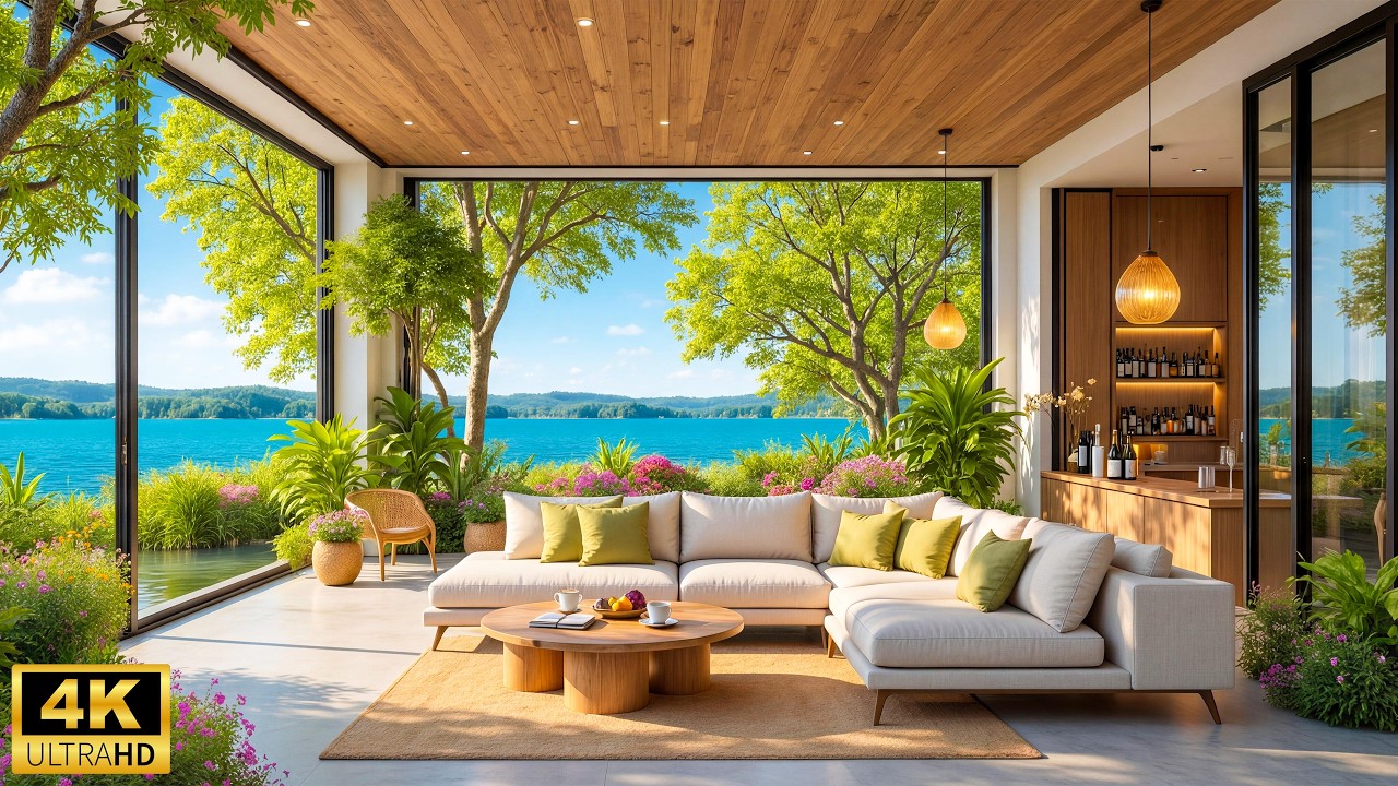 Elegant Morning Piano & Ocean Sounds For Calm Retreat 🌺 Relaxing Piano Music In Luxury Beachside