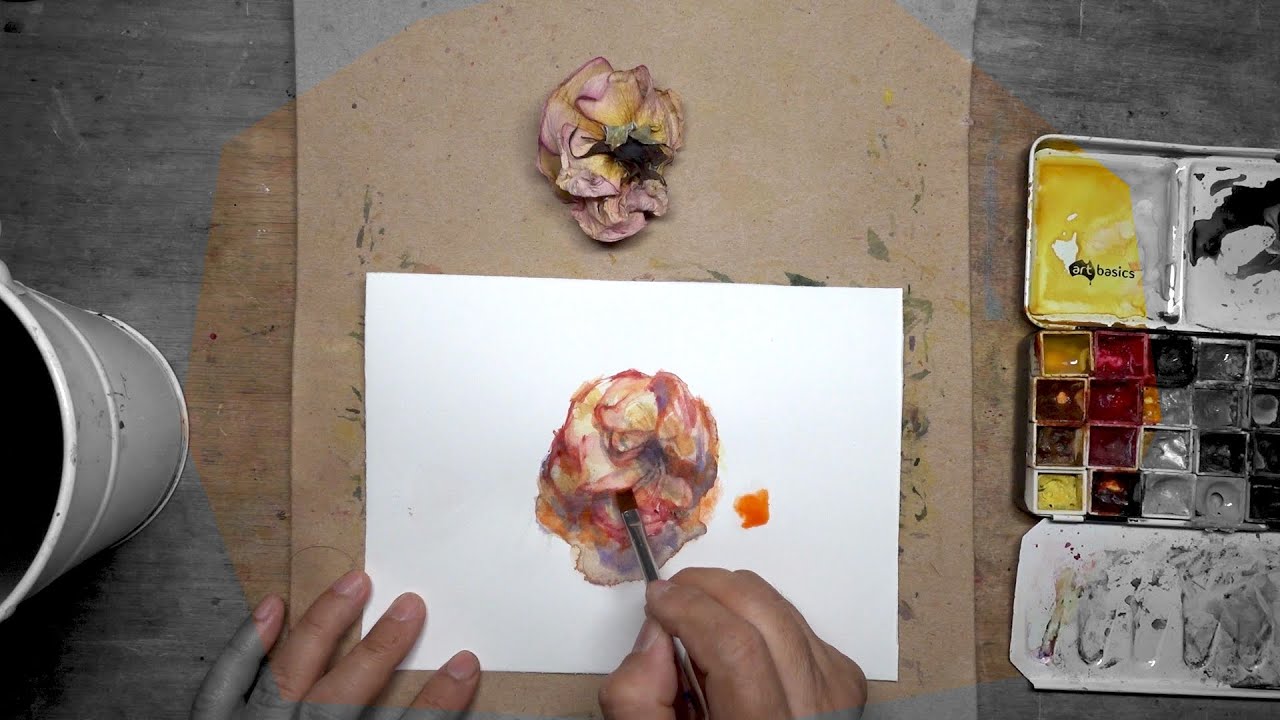PROCESS: Daily Rose Watercolour Painting DAY 2669 (20221128MON)