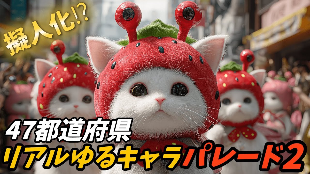 【47都道府県】ゆるキャラ擬人化パレード2  あなたの県は？