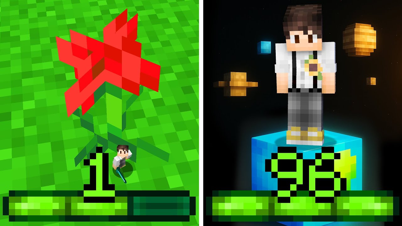 Minecraft, Aber XP = Größe