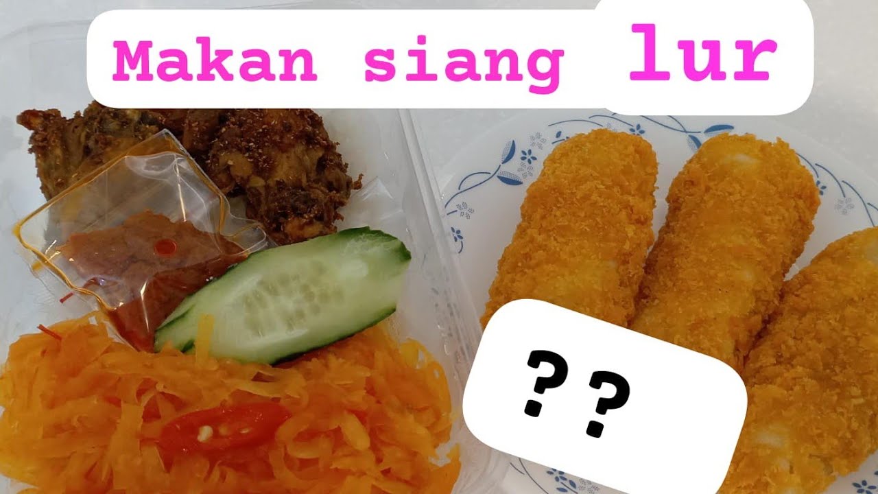 Makan siang sama nasi sayur tumis pepaya lur @Listiarifamilyvlog 