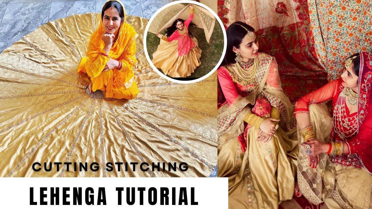 Heeramandi inspired✨ | Full flared lehenga cutting stitching