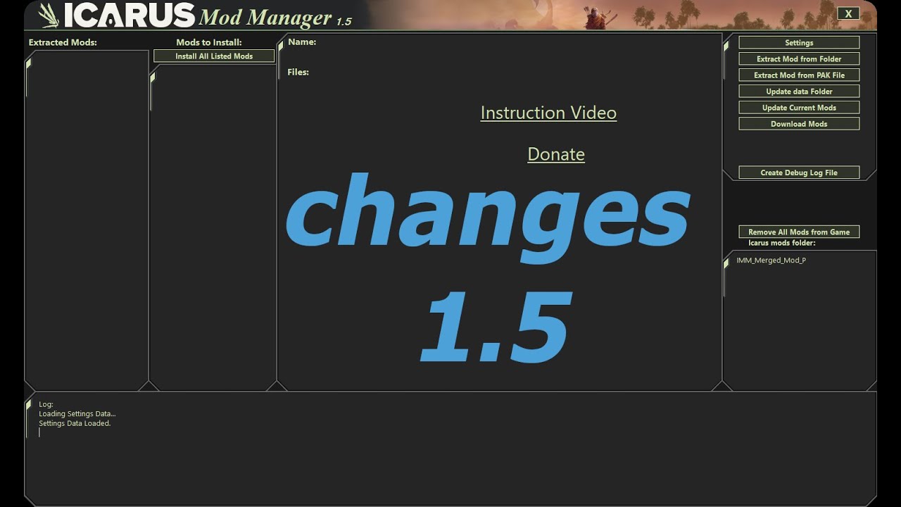 Icarus ModManager Ver 1.5