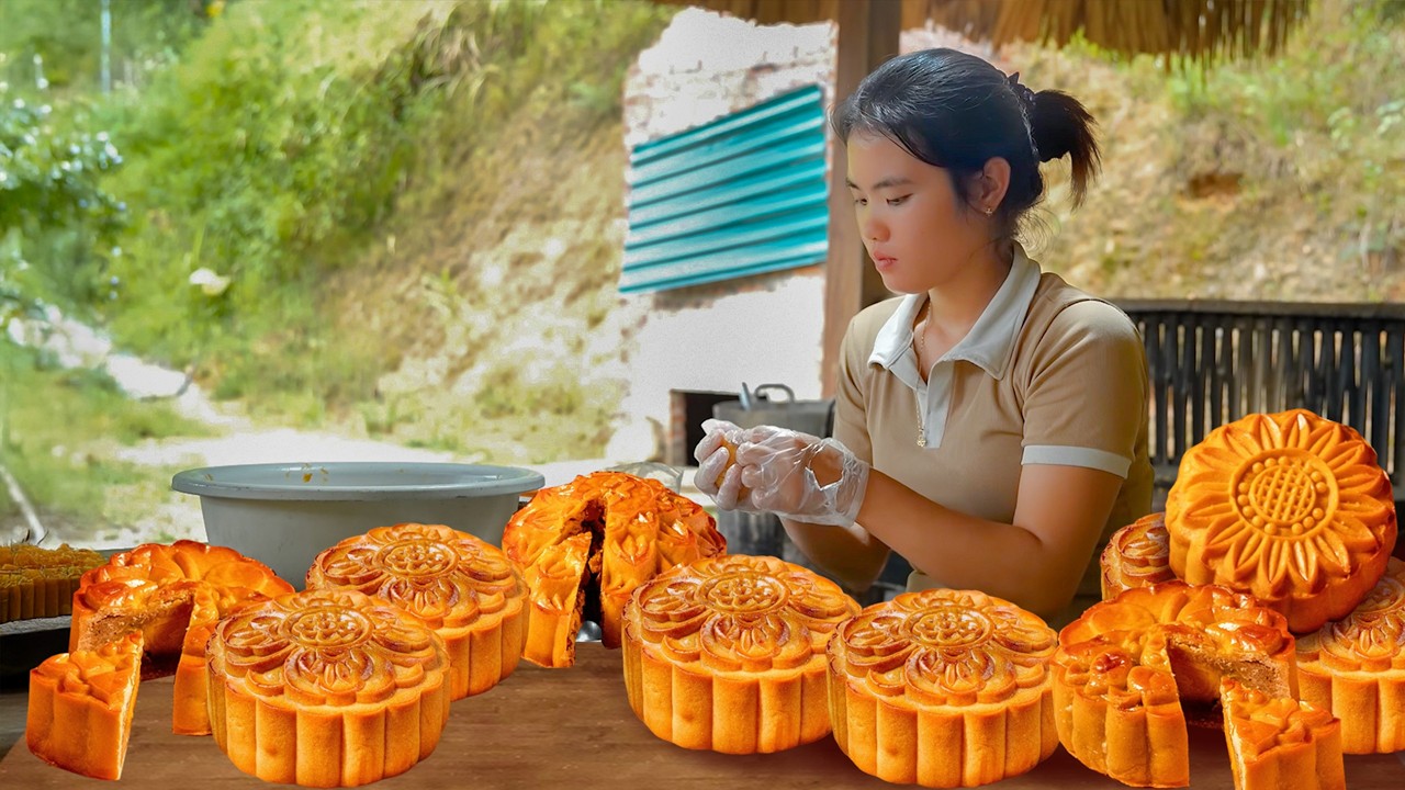 How to Making Delicious Mooncakes with Various Fillings | Traditional Cakes Recipe | Thuy Daily Life
