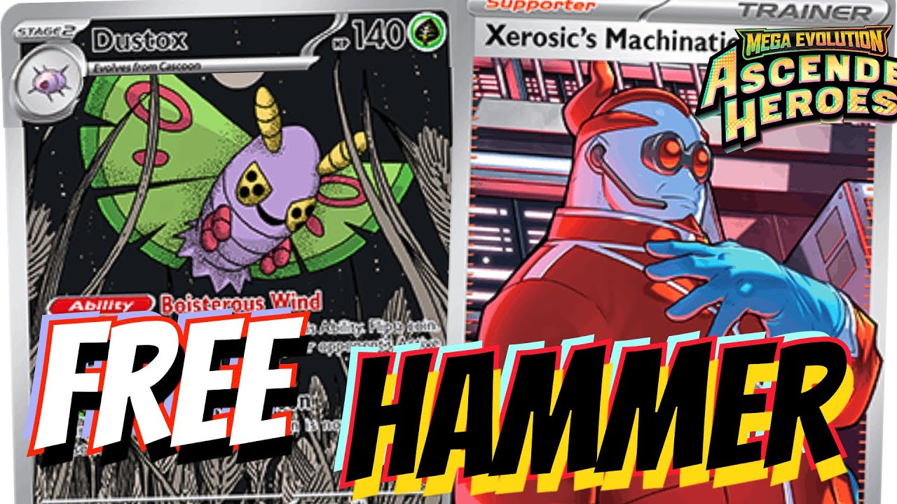 Dustox Energy Snatcher Stack is Kinda Toxic! 🦋☢️ W/ Gengar ex, Elgyem & Crushing Hammer. Beautifly