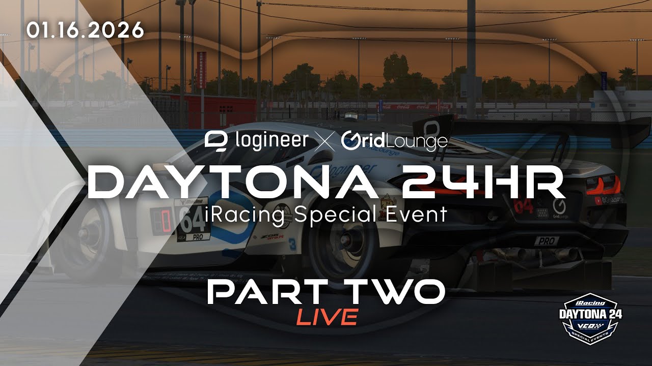 🔴 LIVE: 24 Hours of Daytona – Grid Lounge Silver Team (Part 2 of 3) | iRacing Endurance Race