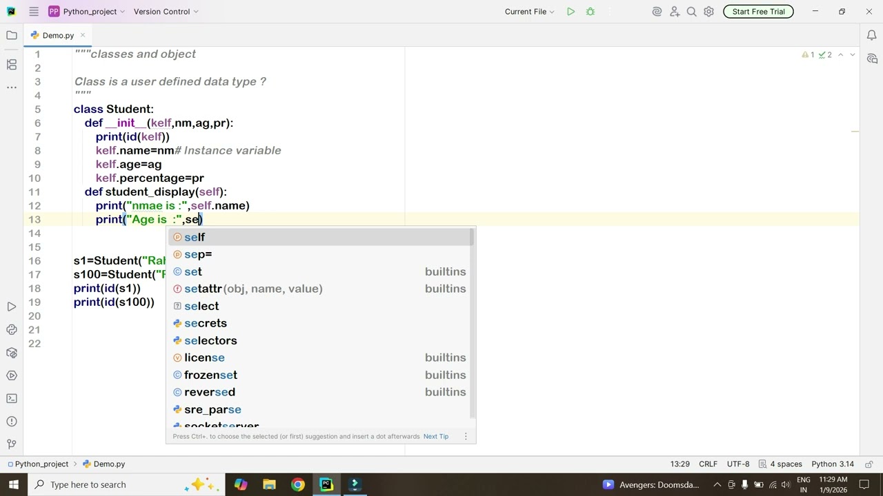 Python Classes & Objects | Object-Oriented Programming Made Easy