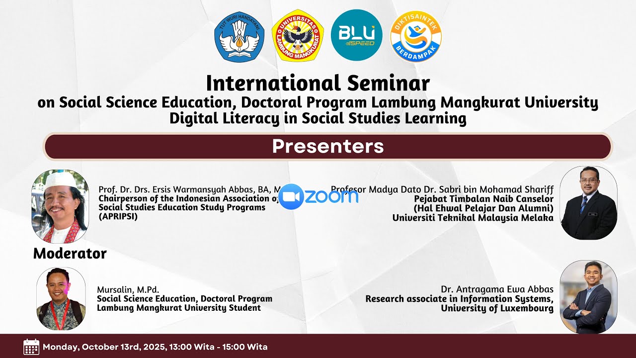 International Seminar Digital Literacy in Social Studies Learning