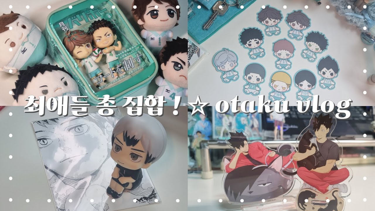 [오타쿠 브이로그]  ˚ෆ 내 찐 ! 최애는 바로 여러분....♡(っ*ᵔ꒳​ᵔ)ˆᵕˆ*c)♡ | 하이큐 | 굿즈깡 | 공구 | 룩업 |