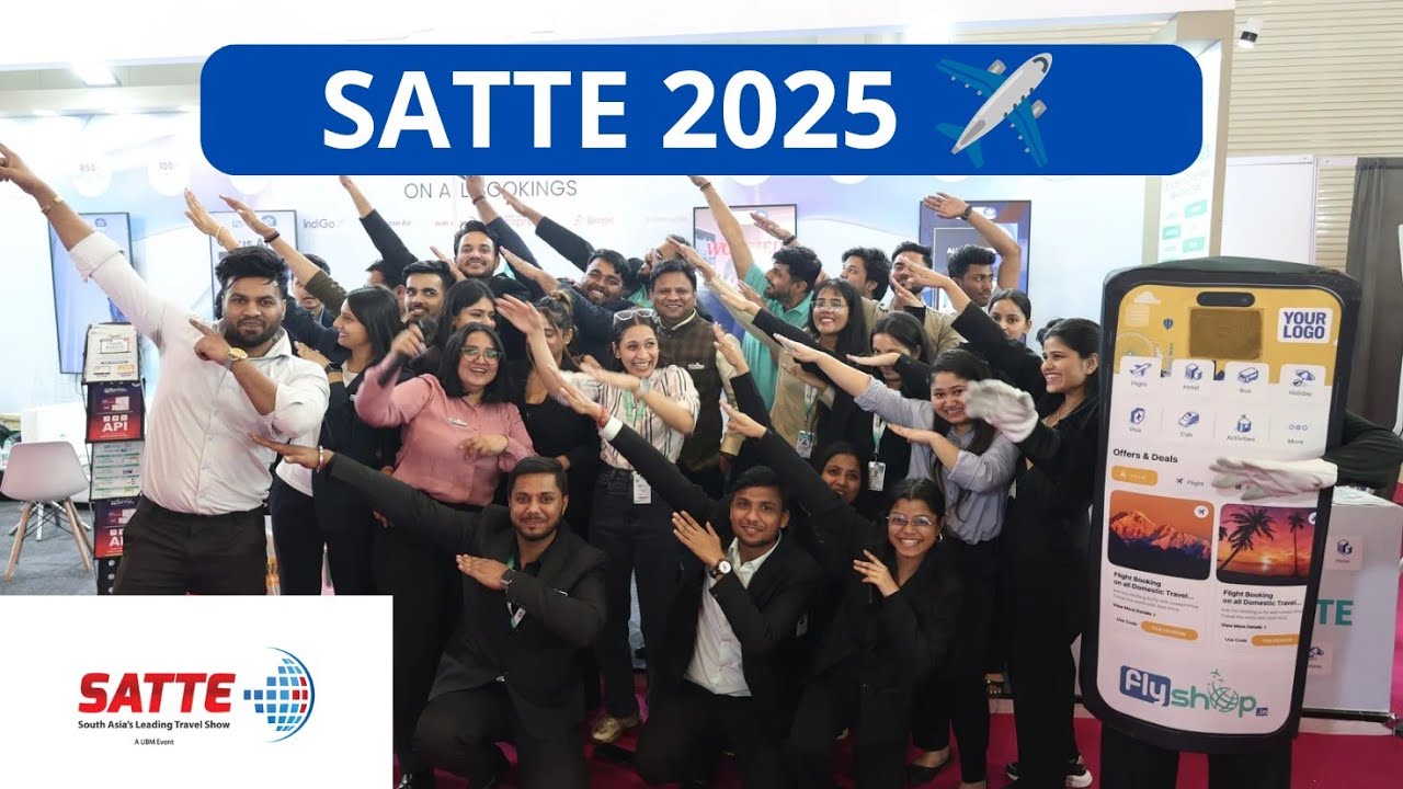 SATTE 2025 | South Asia's Leading Travel Trade Expo 😀 Flyshop ✈️ Travel Events!!!