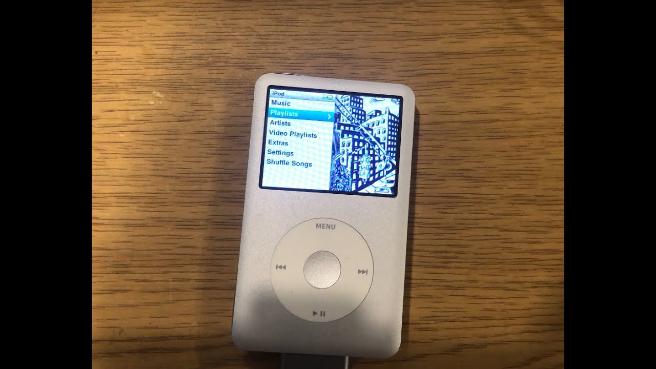 Меню диагностики жесткого диска iPod Classic