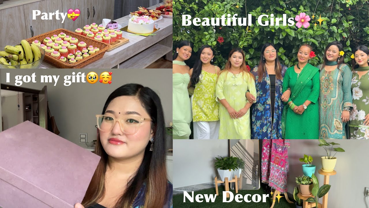 Girls Haru Lai Sharwan Party🥰 | Surprise Gift😍🌸|Supriya Gurung