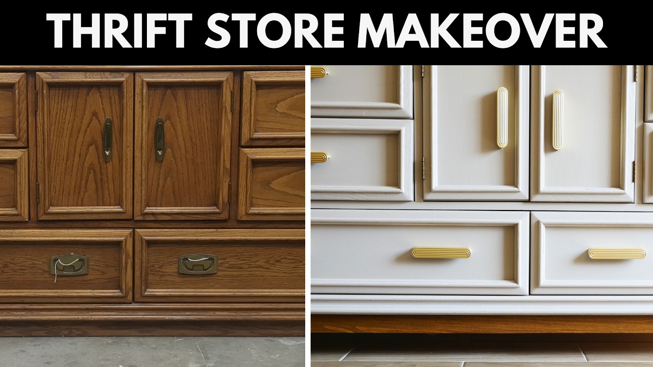 Mid Century Modern Lane Dresser Thrift Store Makeover