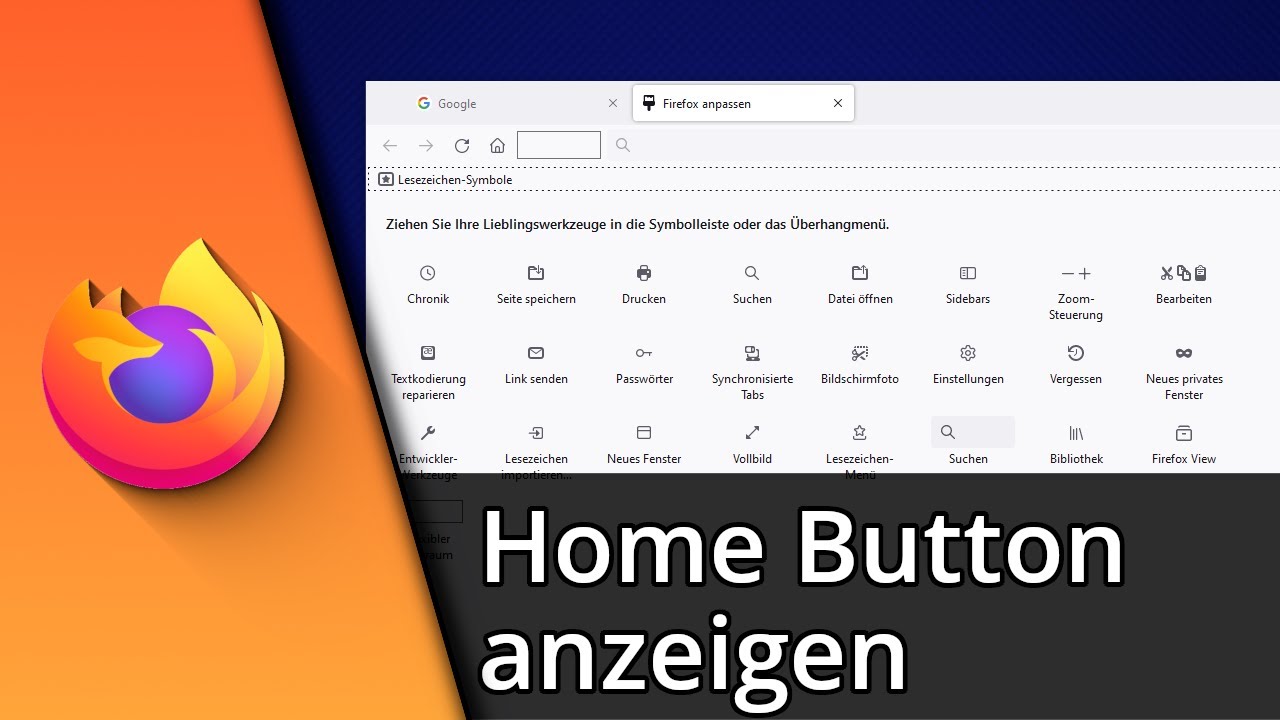 Firefox Home Button anzeigen | Firefox Haus Symbol verschwunden ✅ Tutorial