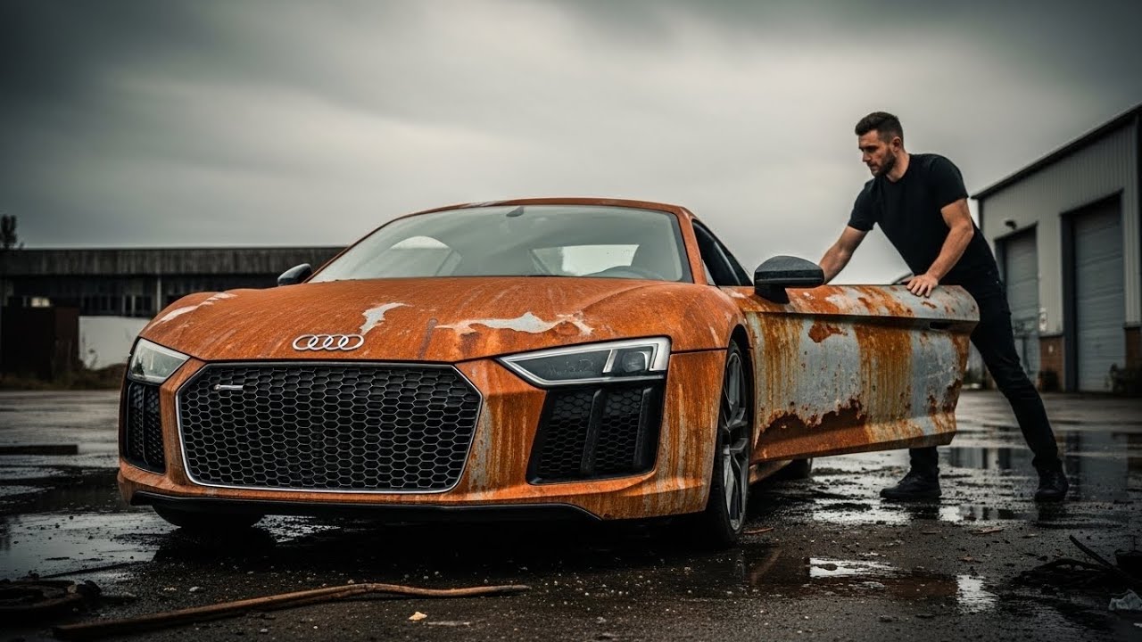 ASMR Car Restoration!Full Restoration OF  Audi R8 V10 2016 From Total Despair to Looking New